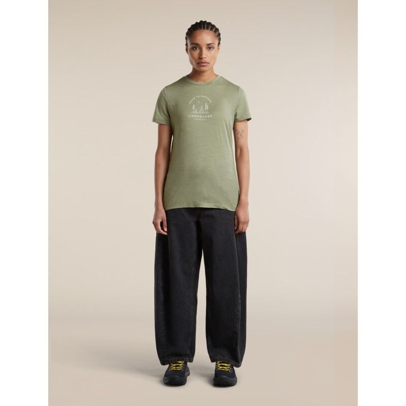 icebreaker Women Merino 150 Tech Lite SS Tee Peaceful Pass - T-shirt en laine mérinos femme | Hardloop