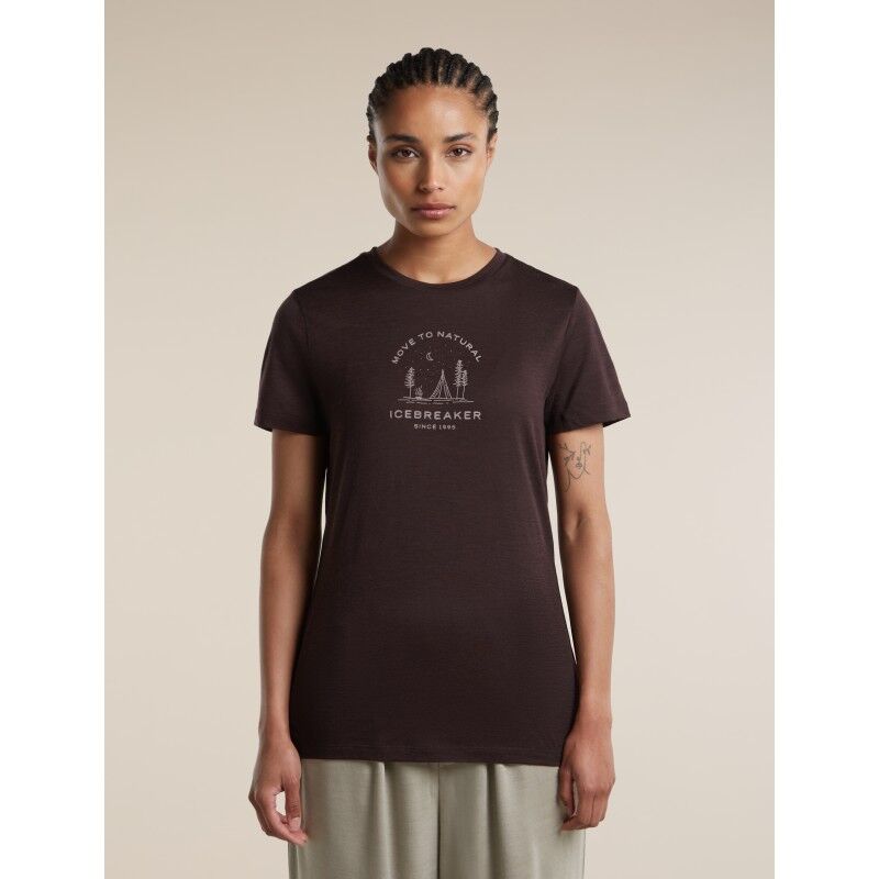 Women Merino 150 Tech Lite SS Tee Peaceful Pass - Merinoshirt - Damen