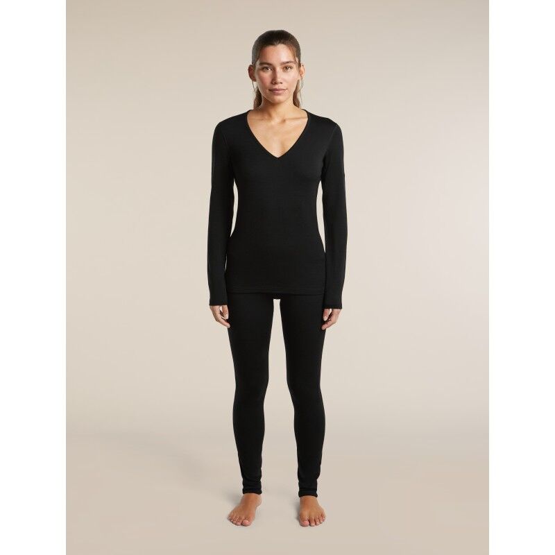 icebreaker Women Merino 260 Tech LS V Neck - Merino Wool Jersey - Women's | Hardloop