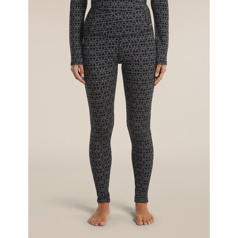 icebreaker Women Merino 260 Tech Vertex High Rise Leggings Alpine Geo - Collant thermique laine mérinos femme | Hardloop