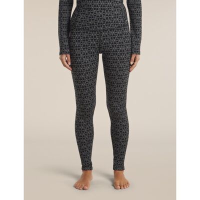 Women Merino 260 Tech Vertex High Rise Leggings Alpine Geo - Dámské Termální Punčocháče z merino vlny