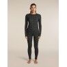 icebreaker Women Merino 260 Tech Vertex High Rise Leggings Alpine Geo - Merino wool Thermal Tight - Women's | Hardloop