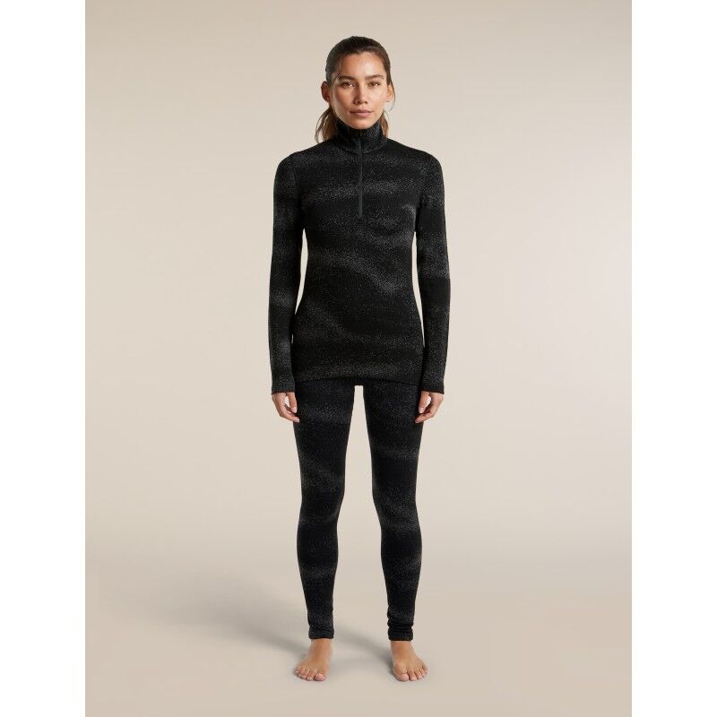 icebreaker Women Merino 260 Tech Vertex High Rise Leggings Chillwave - Collant thermique laine mérinos femme | Hardloop