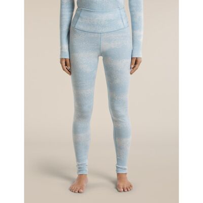 Women Merino 260 Tech Vertex High Rise Leggings Chillwave - Dámské Termální Punčocháče z merino vlny