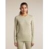 icebreaker Women Merino 260 Tech Vertex LS Crewe Alpine Geo - Merinovillapaidat - Naiset | Hardloop