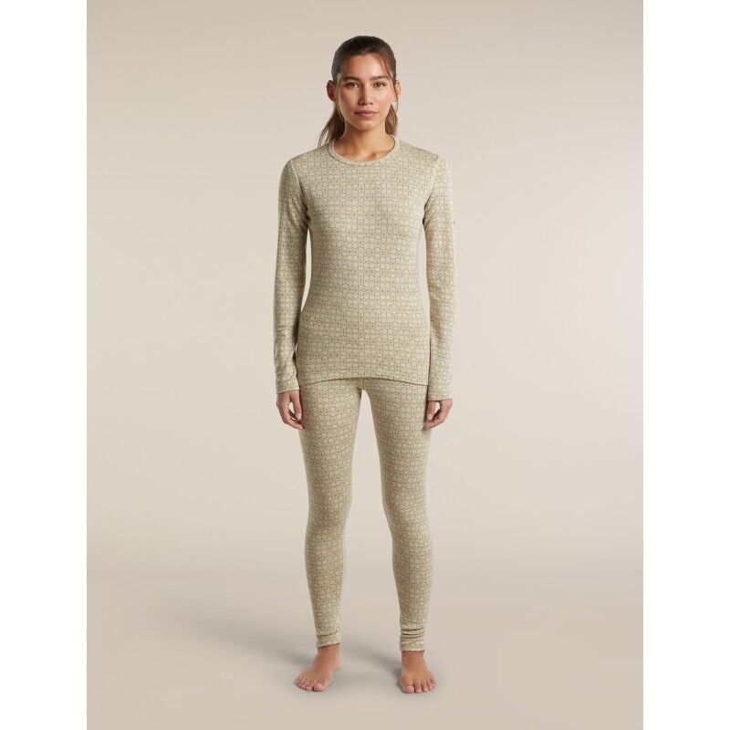 icebreaker Women Merino 260 Tech Vertex LS Crewe Alpine Geo - Merino Wool Jersey - Women's | Hardloop
