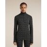 icebreaker Women Merino 260 Tech Vertex LS Half Zip Alpine Geo - Merinouldtrøj - Damer | Hardloop