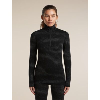 Women Merino 260 Tech Vertex LS Half Zip Chillwave - Dámské Merinoové Trička