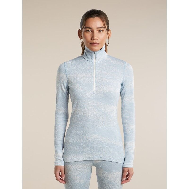 icebreaker Women Merino 260 Tech Vertex LS Half Zip Chillwave - Merino Wool Jersey - Women's | Hardloop