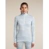 icebreaker Women Merino 260 Tech Vertex LS Half Zip Chillwave - Maillot thermique laine mérinos femme | Hardloop