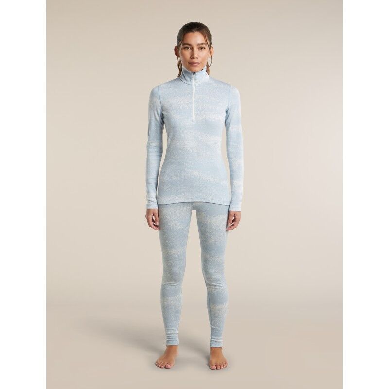 icebreaker Women Merino 260 Tech Vertex LS Half Zip Chillwave - Merino Wool Jersey - Women's | Hardloop