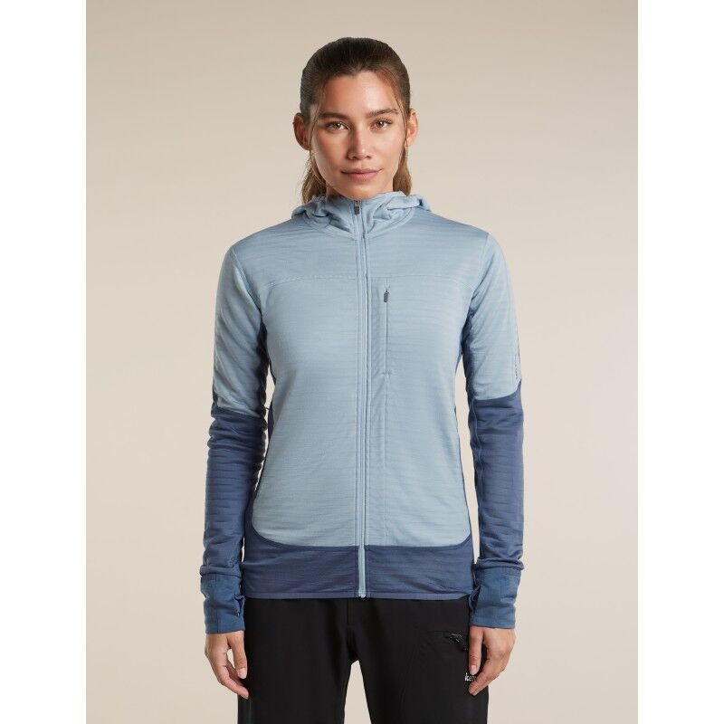 Women Merino Blend 300 RealFleece™ Descender LS Zip Hoodie - Merino Fleecetakki - Naiset