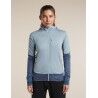 icebreaker Women Merino Blend 300 RealFleece™ Descender LS Zip Hoodie - Merino Fleecetakki - Naiset | Hardloop