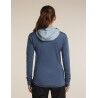 icebreaker Women Merino Blend 300 RealFleece™ Descender LS Zip Hoodie - Merino Fleecejacke - Damen | Hardloop
