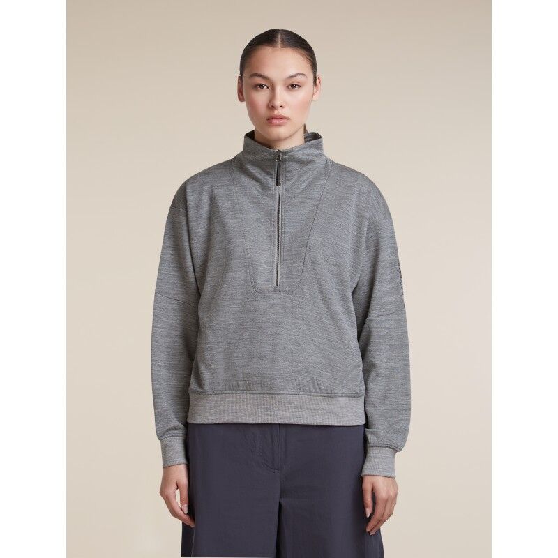 icebreaker Women Merino Blend 150 Drift LS Half Zip - Sweatshirt en laine mérinos femme | Hardloop