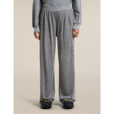 Women Merino Blend 150 Drift Wide Leg Pants - Spodnie z wełny merynos damskie