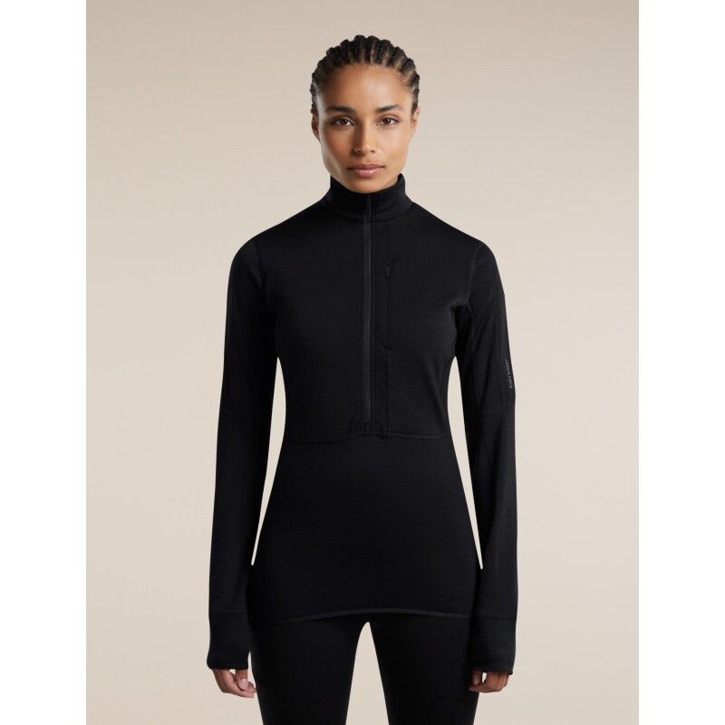icebreaker Women Merino Blend 200 RealFleece™ Descender LS Half Zip - Merino Fleece jacket - Women's | Hardloop