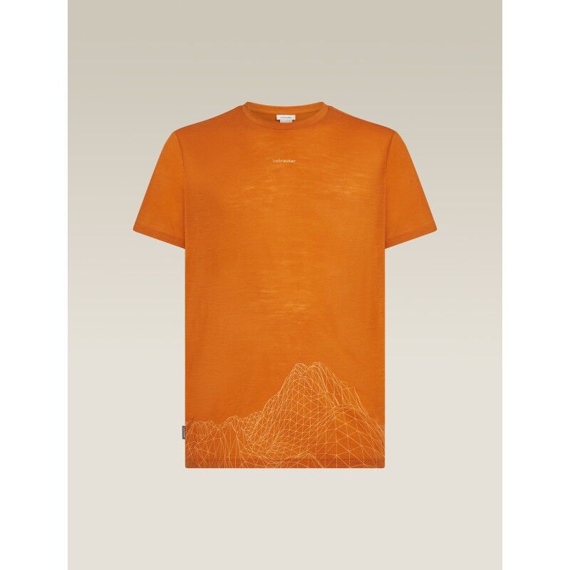 icebreaker Men Merino 150 Tech Lite SS Tee 3D Mapping - T-shirt en laine mérinos homme | Hardloop