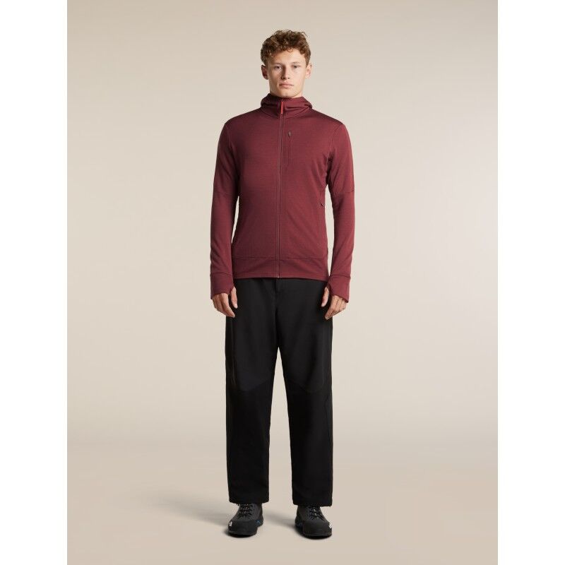 icebreaker 260 Quantum IV LS Zip Hoodie - Merino Fleecejacka - Herr | Hardloop