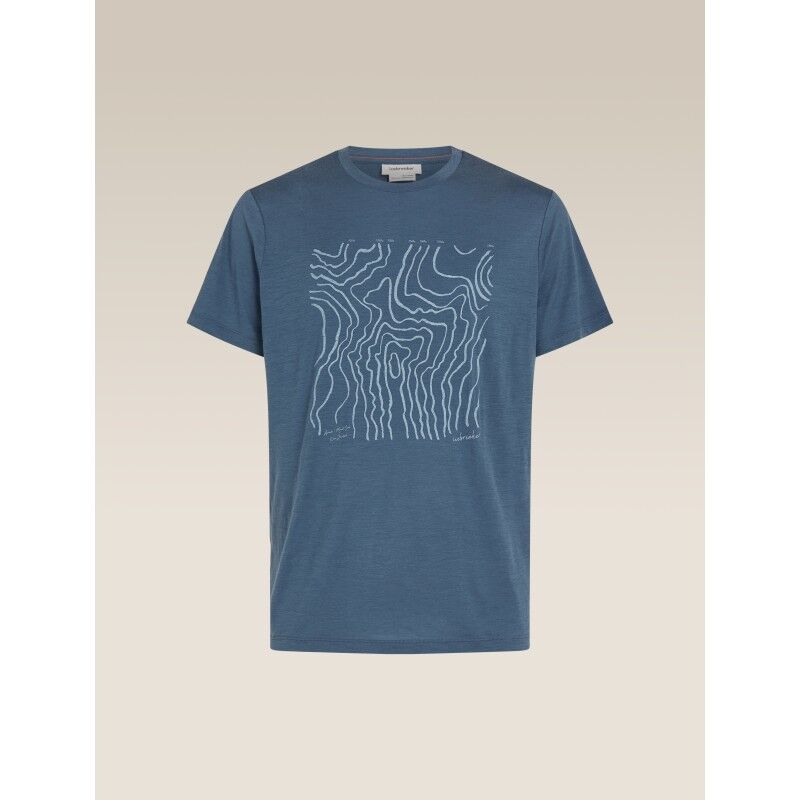 icebreaker Men Merino 150 Tech Lite SS Tee Great Heights - Camiseta de lã merino homem | Hardloop