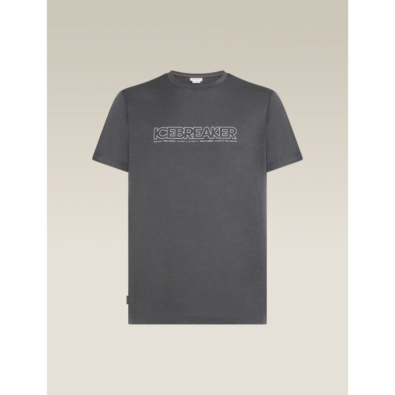icebreaker Men Merino 150 Tech Lite SS Tee IB Coordinates - Merino-t-paidat - Miehet | Hardloop