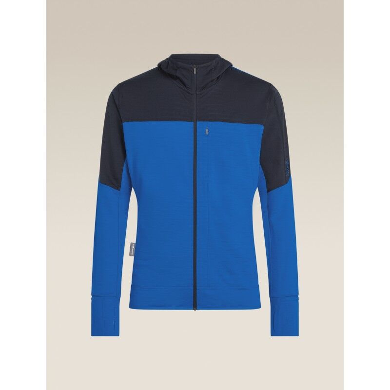 icebreaker Men Merino Blend 300 RealFleece™ Descender LS Zip Hoodie - Merino Fleecejacke - Herren | Hardloop