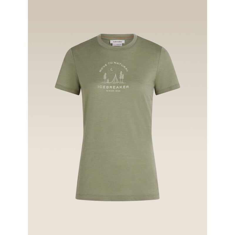 icebreaker Women Merino 150 Tech Lite SS Tee Peaceful Pass - T-shirt en laine mérinos femme | Hardloop