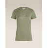 icebreaker Women Merino 150 Tech Lite SS Tee Peaceful Pass - Merino-t-paidat - Naiset | Hardloop