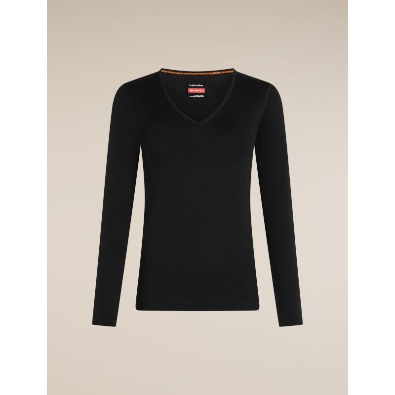 icebreaker Women Merino 260 Tech LS V Neck - Merinovillapaidat - Naiset | Hardloop