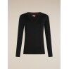 icebreaker Women Merino 260 Tech LS V Neck - Merino Wool Jersey - Women's | Hardloop