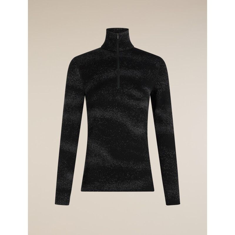 icebreaker Women Merino 260 Tech Vertex LS Half Zip Chillwave - Maillot thermique laine mérinos femme | Hardloop