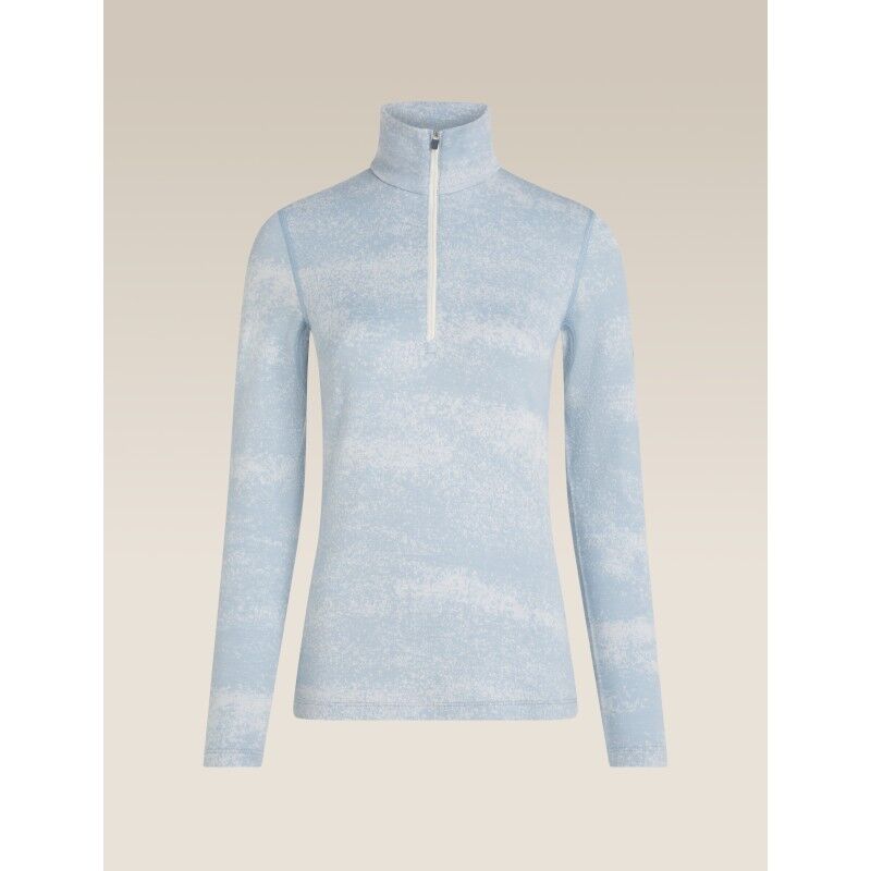 icebreaker Women Merino 260 Tech Vertex LS Half Zip Chillwave - Merino Wool Jersey - Women's | Hardloop
