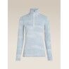 icebreaker Women Merino 260 Tech Vertex LS Half Zip Chillwave - Maillot thermique laine mérinos femme | Hardloop