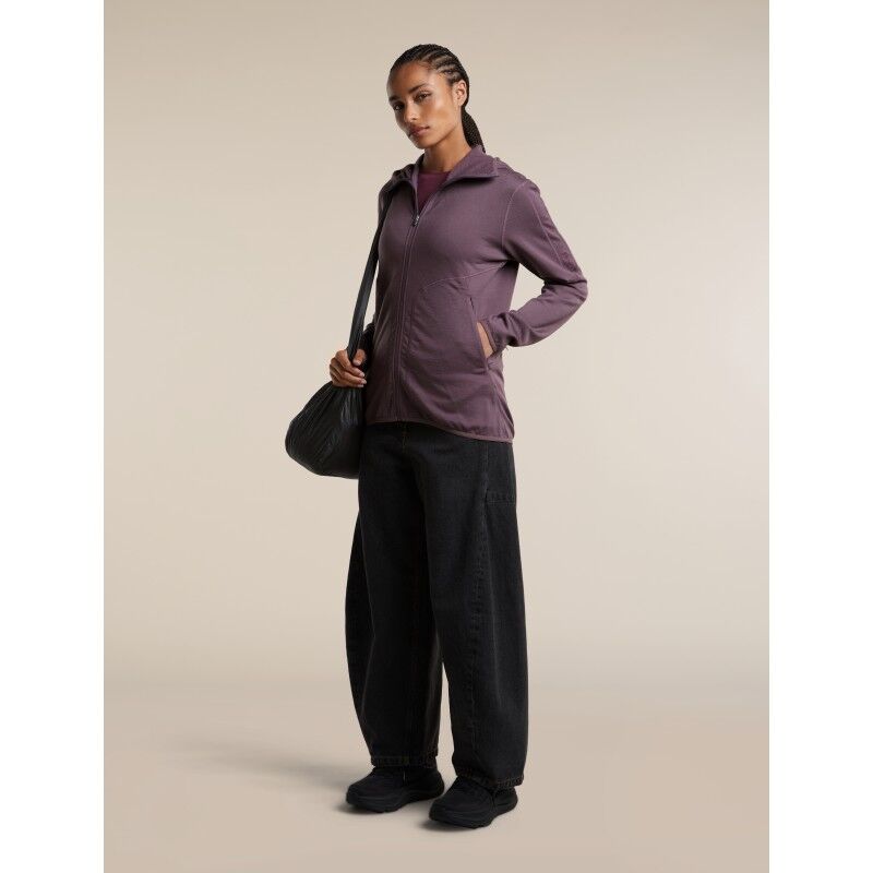 icebreaker 560 RealFleece Elemental II LS Zip Hoodie - Polar z wełny Merino® damski | Hardloop