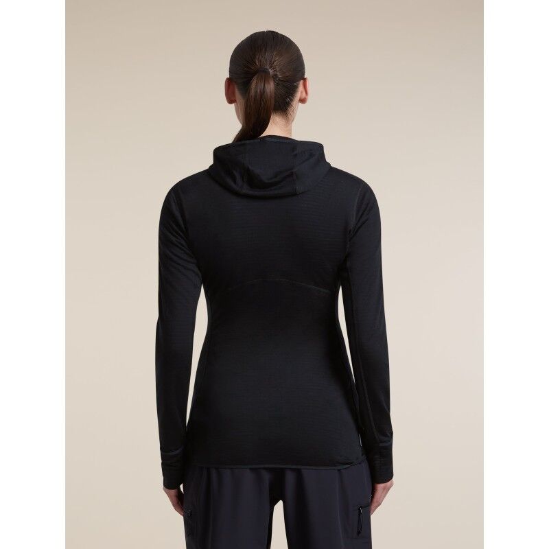 icebreaker Women Merino Blend 200 RealFleece™ Descender LS Zip Hoodie - Merino Fleece jacket - Women's | Hardloop