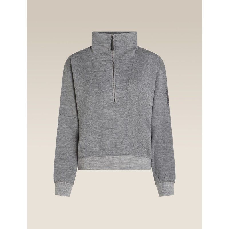 icebreaker Women Merino Blend 150 Drift LS Half Zip - Moletom de lã merino mulher | Hardloop