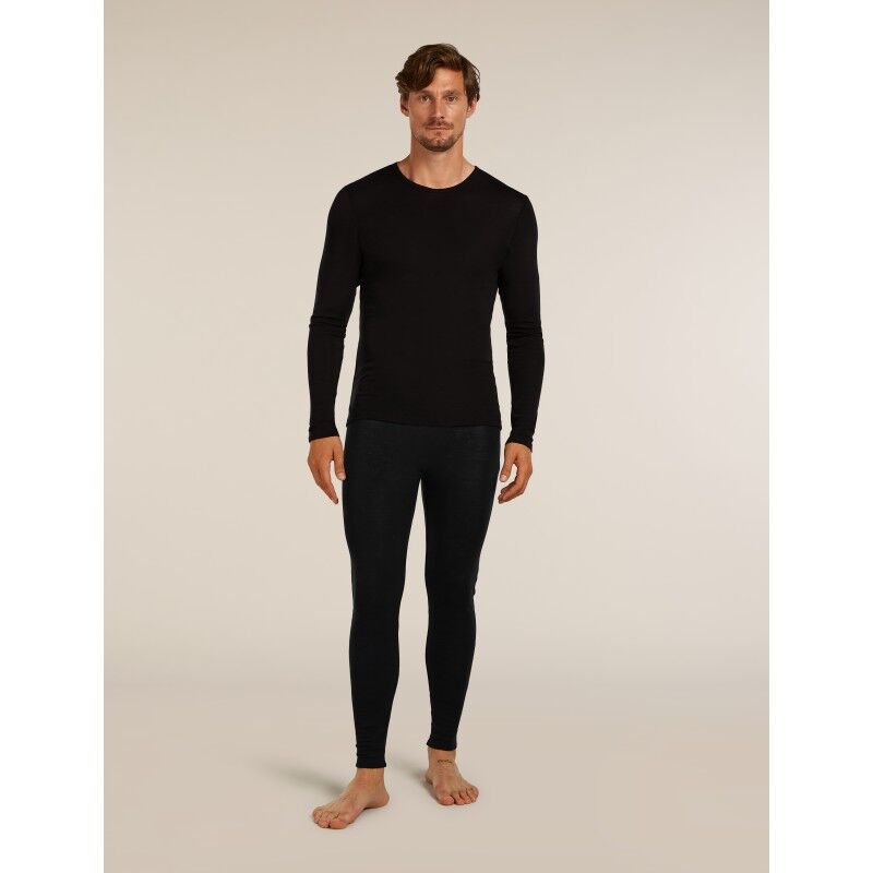 icebreaker Men Merino 175 Everyday LS Crewe and Leggings Set - Merino wool Thermal Tight - Men's | Hardloop