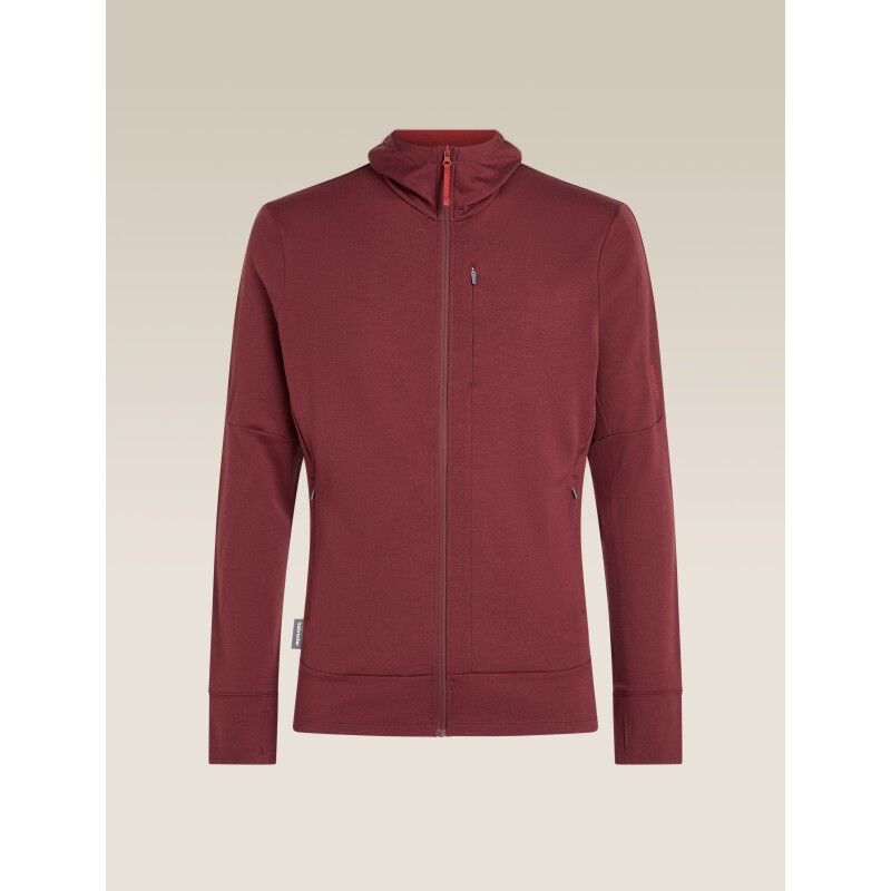 icebreaker 260 Quantum IV LS Zip Hoodie - Merino Fleecejacka - Herr | Hardloop
