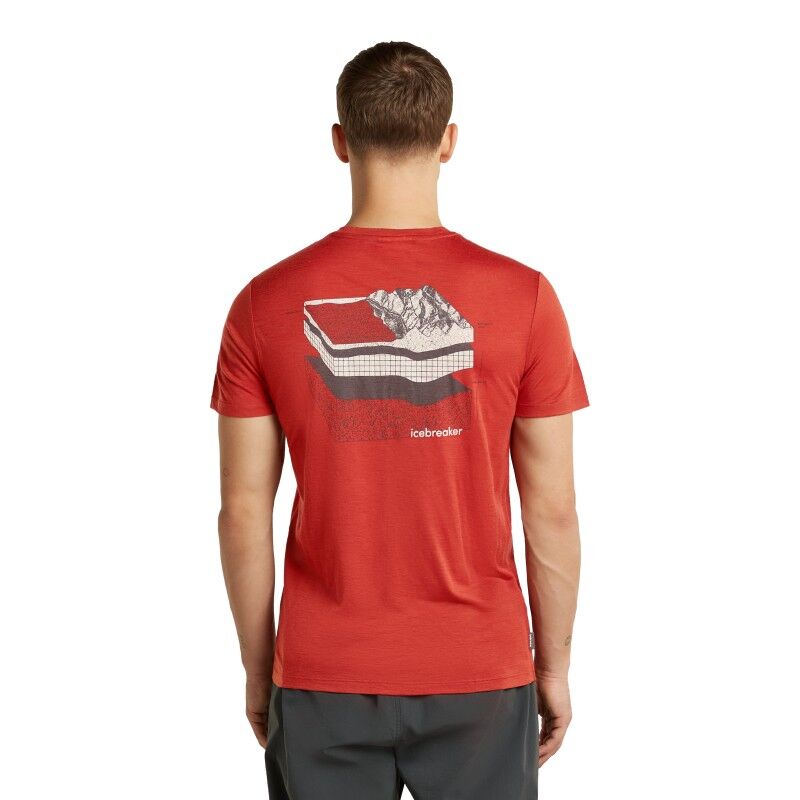 icebreaker Merinos 150 Tech Lite SS Tee Evolving Lay - Camiseta de merino - Hombre | Hardloop