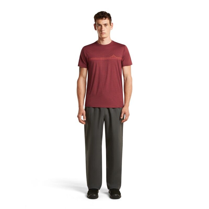 icebreaker Merinos 150 Tech Lite SS Tee Range Stripes - Merino shirt - Men's | Hardloop