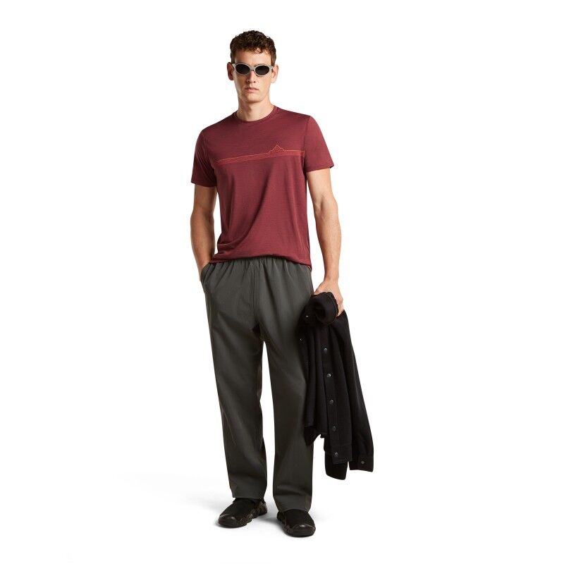 icebreaker Merinos 150 Tech Lite SS Tee Range Stripes - Merino shirt - Men's | Hardloop