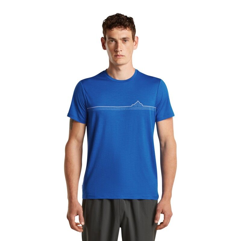 Merinos 150 Tech Lite SS Tee Range Stripes - Merinoshirt - Herren