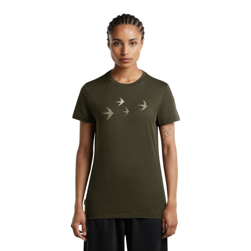 icebreaker Merinos 150 Tech Lite SS Tee Bird Transit - T-shirt en laine mérinos femme | Hardloop