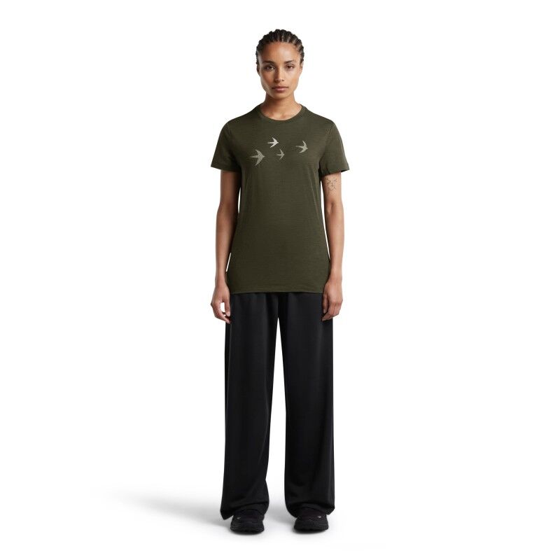 icebreaker Merinos 150 Tech Lite SS Tee Bird Transit - T-shirt en laine mérinos femme | Hardloop