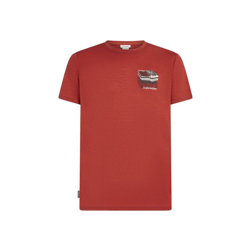 icebreaker Merinos 150 Tech Lite SS Tee Evolving Lay - T-shirt en laine mérinos homme | Hardloop