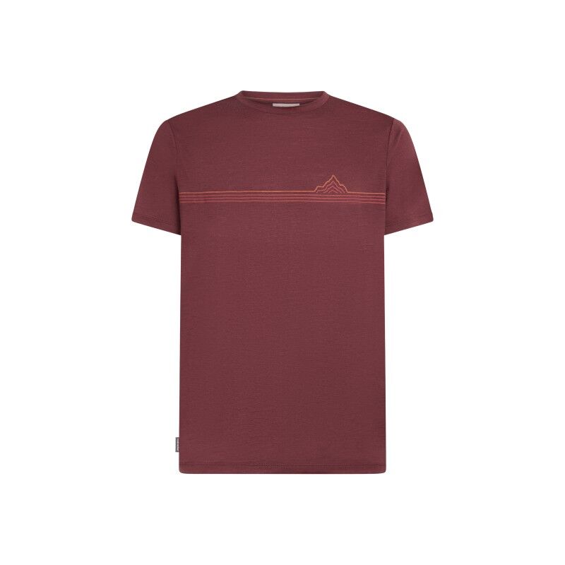 icebreaker Merinos 150 Tech Lite SS Tee Range Stripes - T-shirt en laine mérinos homme | Hardloop