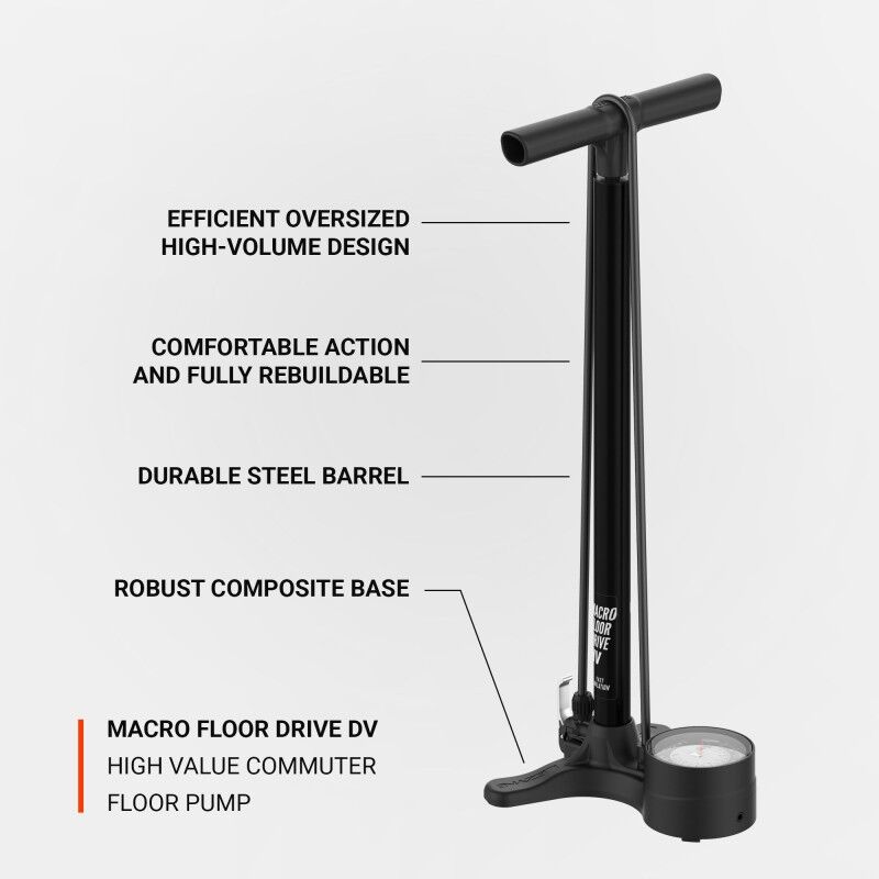 Lezyne Macro HV Floor Drive ABS - Vloerpomp | Hardloop