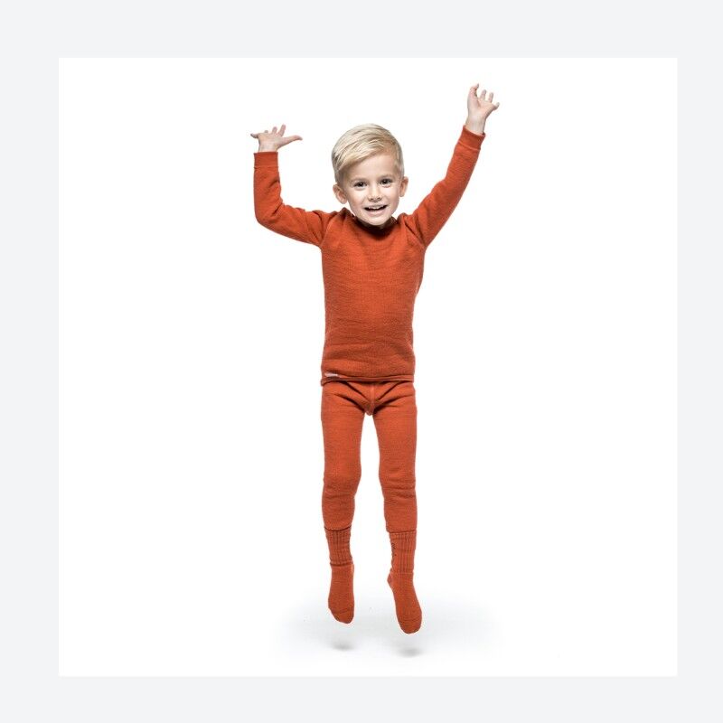 Woolpower Kids Crewneck 200 - Camisola térmica de lã merino criança | Hardloop