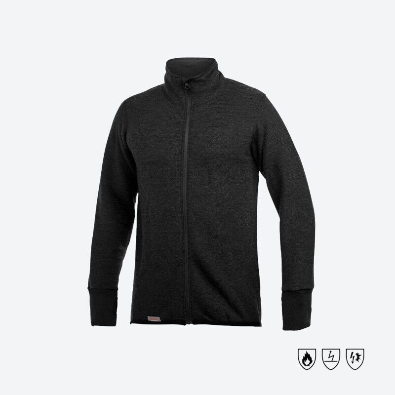 Woolpower Full Zip Jacket Protection 400 - Forro polar de lana merina | Hardloop