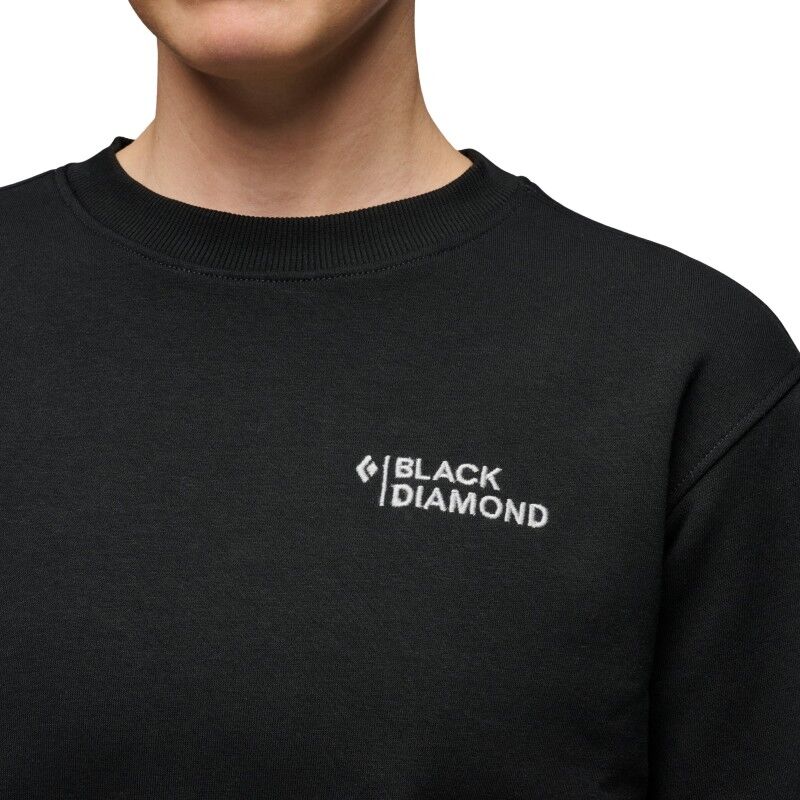 Black Diamond W Mini Stacked Crewneck - Sweatshirt femme | Hardloop